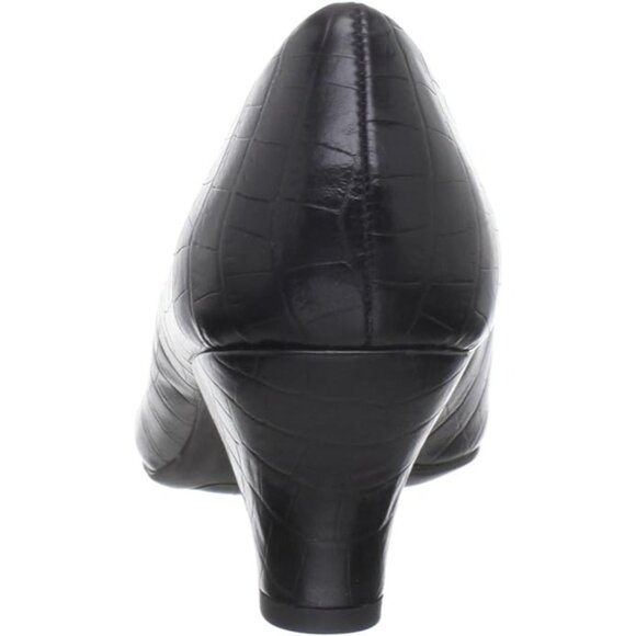 Easy Street Women's Fabulous Pump black textured work comfort classic Airline - Picture 3 of 7